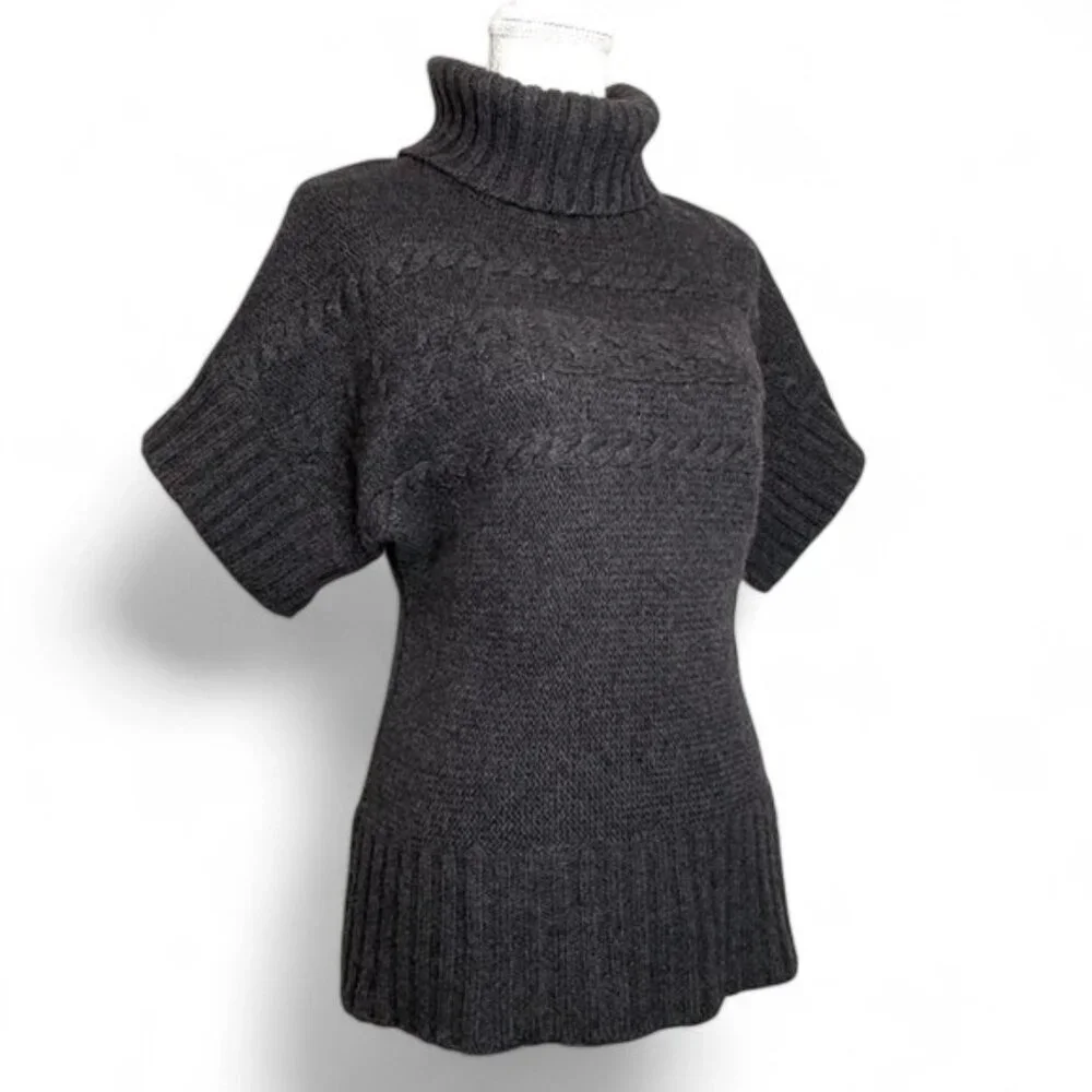 FWM Fenn Wright Manson Chunky Cable Knit Turtleneck Sweater Women's Autumn S